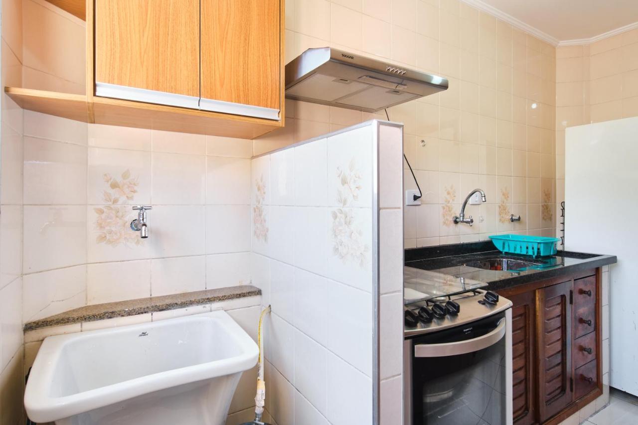 Apartamento A 100 Metros Da Praia, Bem Localizado, Com Ar Condicionado E Wi-Fi - 14 - Edificio Lenamar II Ubatuba Luaran gambar