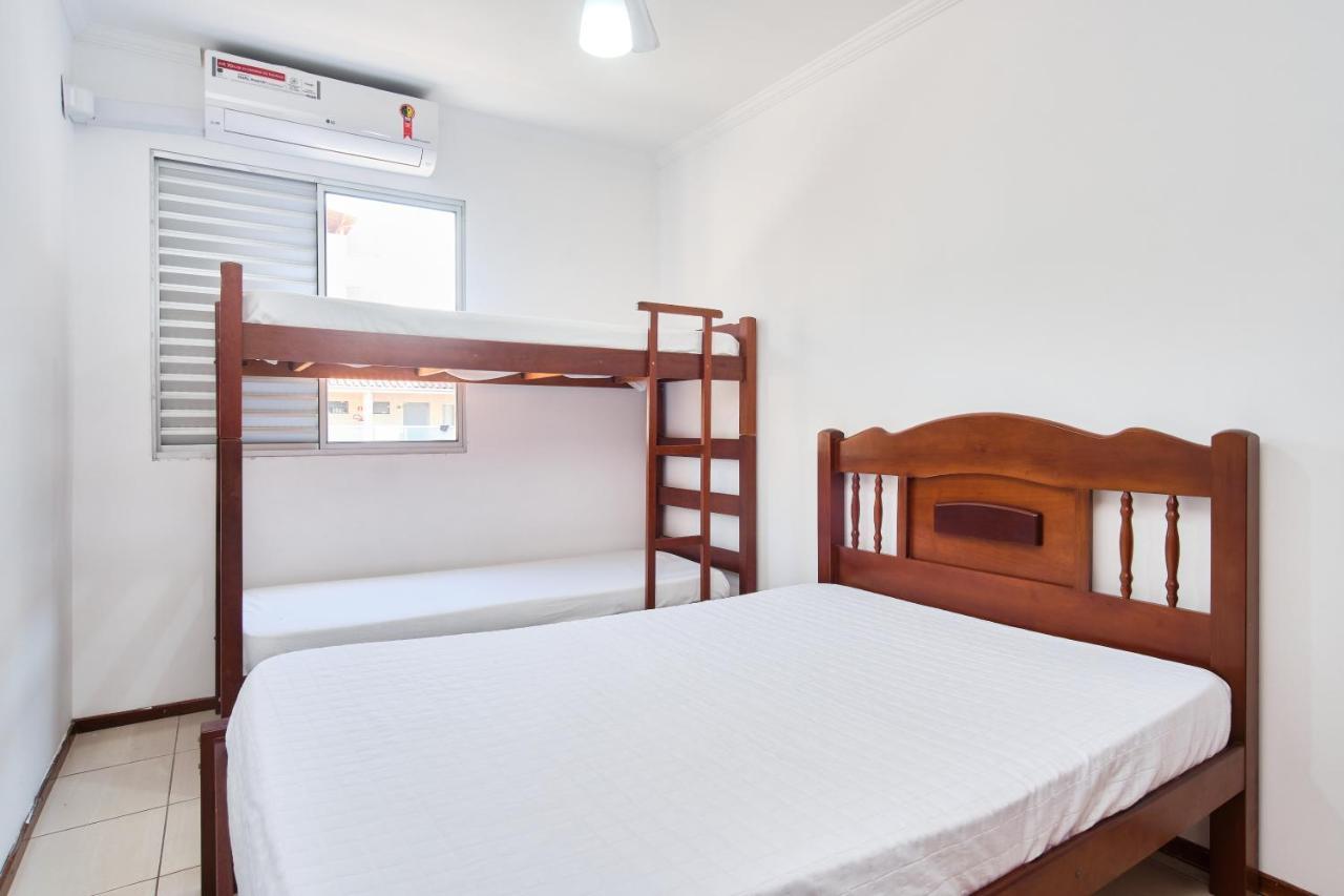Apartamento A 100 Metros Da Praia, Bem Localizado, Com Ar Condicionado E Wi-Fi - 14 - Edificio Lenamar II Ubatuba Luaran gambar